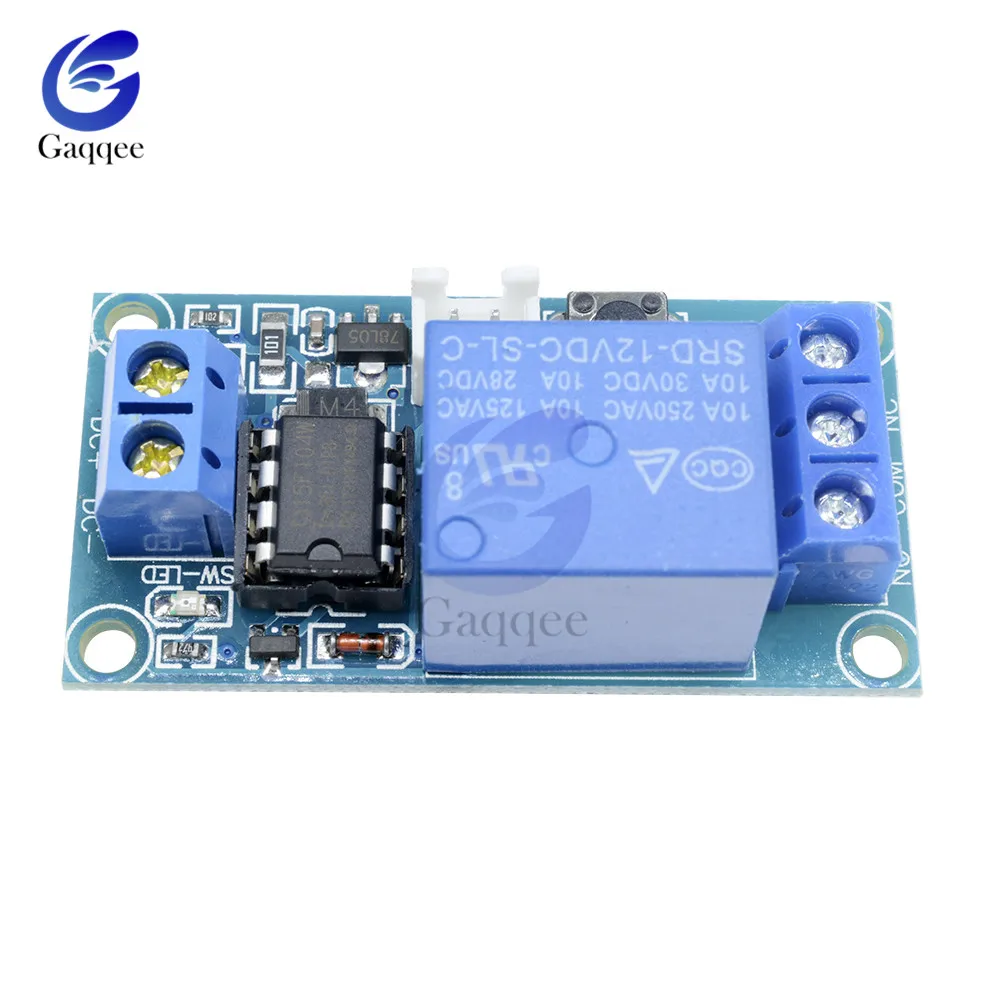 DC 12V 1CH Latching Relay Module Bistable Switch Button Start-Stop 10A Load for Arduino SCM Control Household Appliance Control