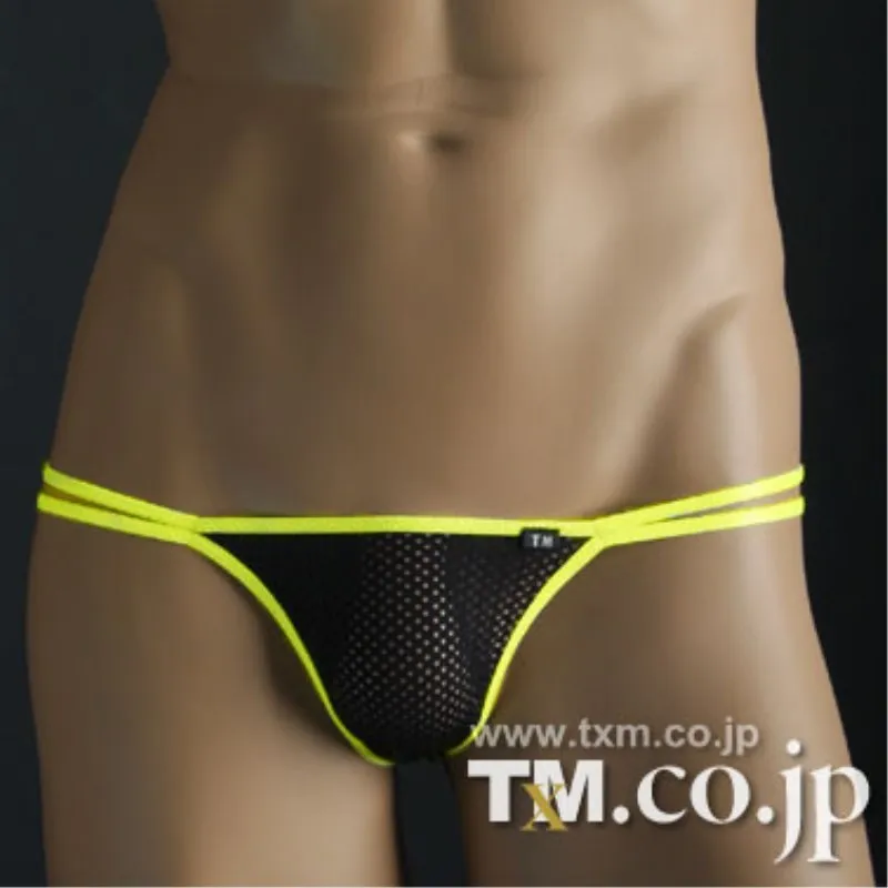 

2018 Men Jockstrap G Strings Thongs Gay Men Underwear Sexy Penis Pouch Gay Mesh Underwear Waist Translucent Bright Network Yarn