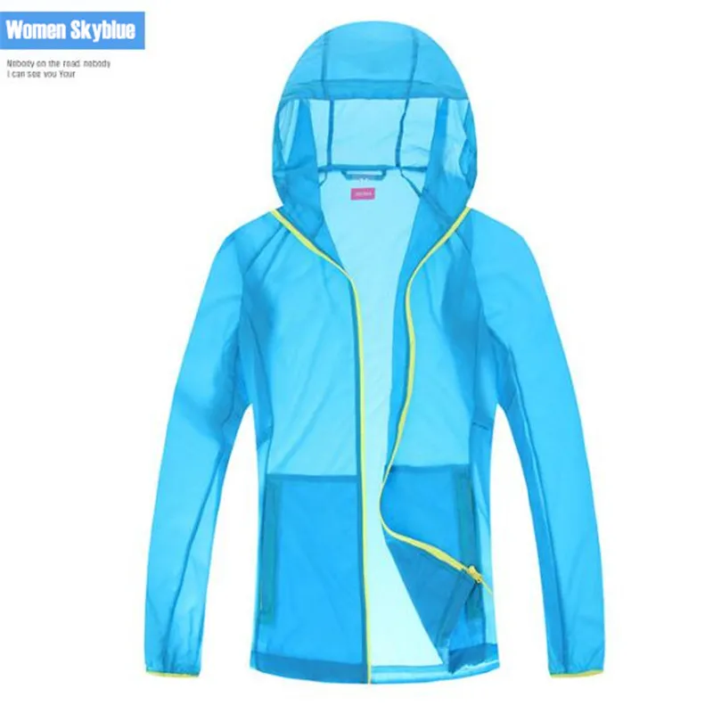 100pcs Men&Women Lovers Hooded Windproof Jacket Tops Quick-dry Fitness Anti-rain Sunscreen Anti-UV Thin Lightweight Sweatshirts