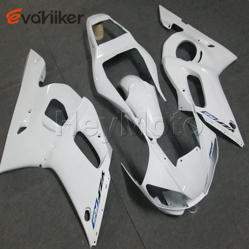 Aangepaste motorfiets stroomlijnkappen volledige set YZFR6 1998 2002 kleur en stickers ontwerp roze bodykit vervangende covers
