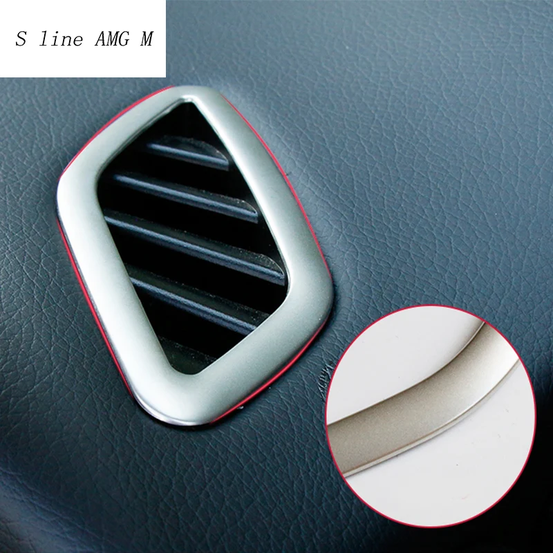 Car-styling Dashboard Air Conditioning Vent Cover Sticker Trim For Mercedes Benz CLA GLA A Class W117 C117 W176 X156 Accessories