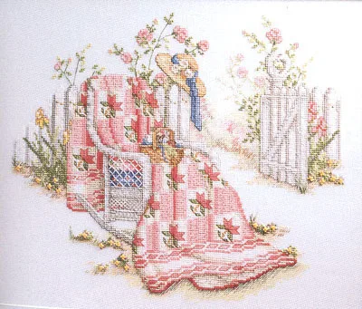 Fishxx Cross Stitch,C016scenery[in front of the]pastoral spring scenery boudoir,100% accurate pattern,11CT,Need to embroidery