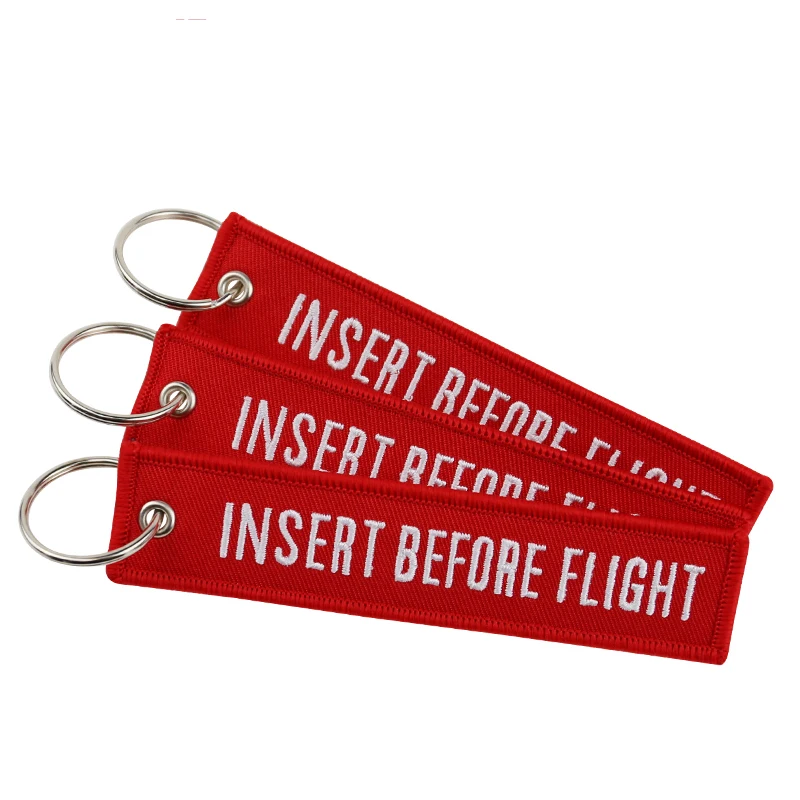 3PCS/LOT Insert Before Flight KeyChains for Motorcycles Stitch OEM keychains Keyring Special luggage key Tags sleutelhanger lote