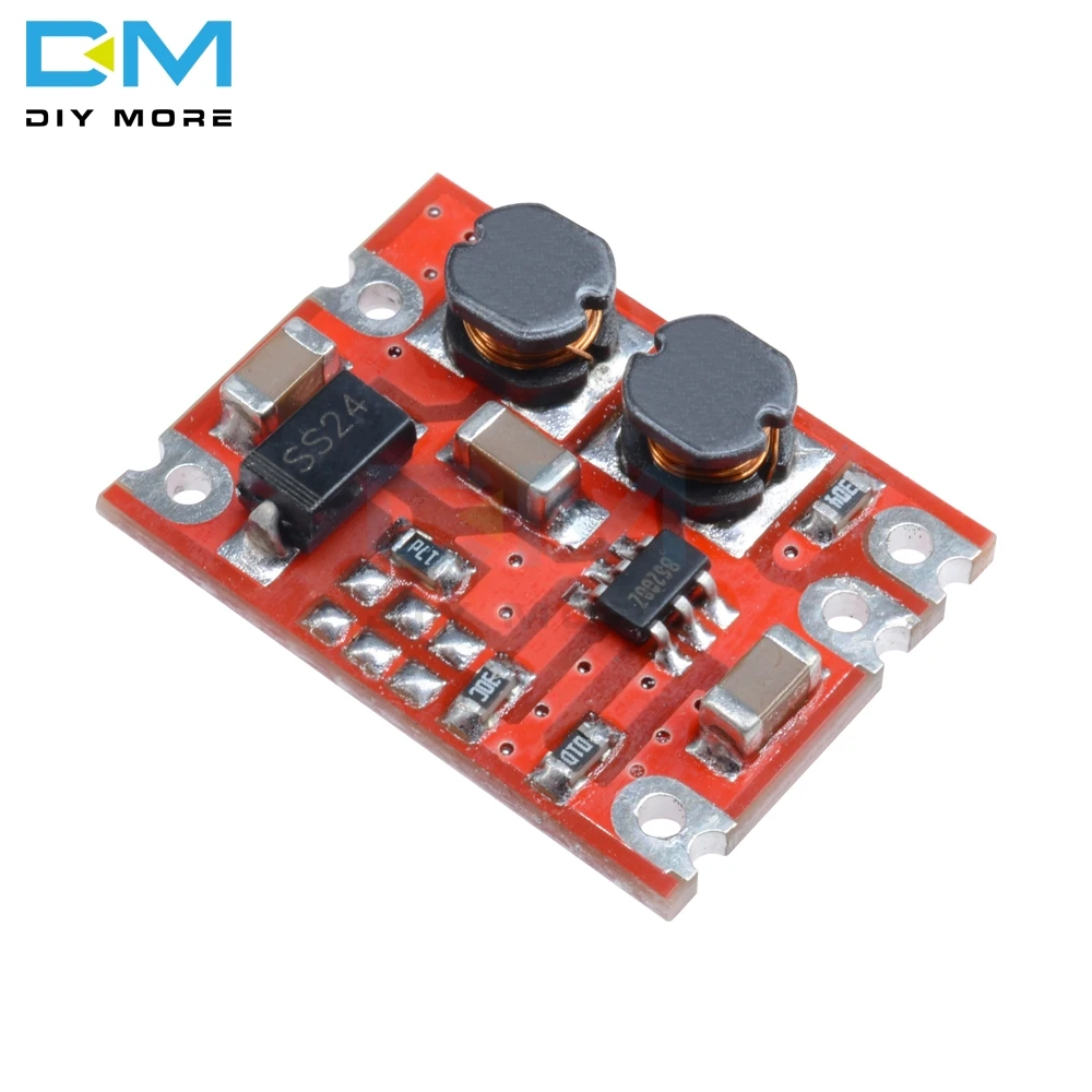 5PCS S09 DC-DC Automatic Buck Boost Power Step Up Down Board Module Input 3V-15V Output 3.3V/5V Electronic DIY PCB