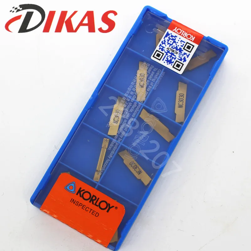 Dikas 10 قطعة MGMN250 G NC3030 الحز كربيد إدراج CNC مخرطة القاطع تحول أداة cnc أداة الحز أدوات