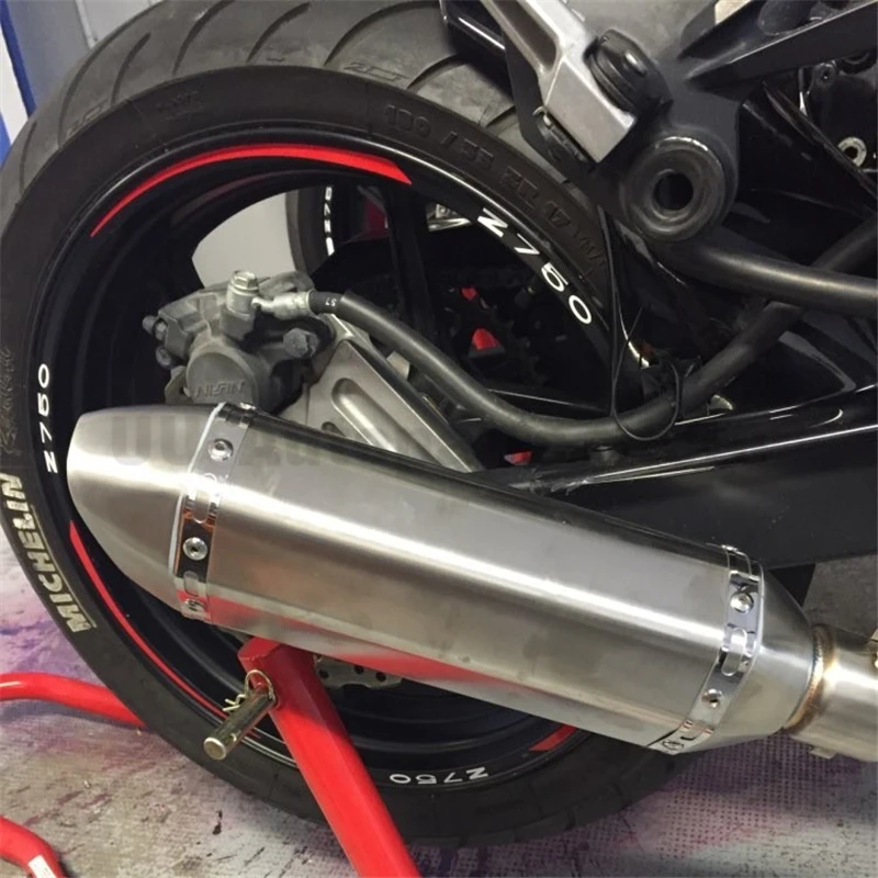 51 mm Carbon Fiber Refit Exhaust Muffler Pipe Small Hexagon Style DB Killer for Dirt Street Motorcycle