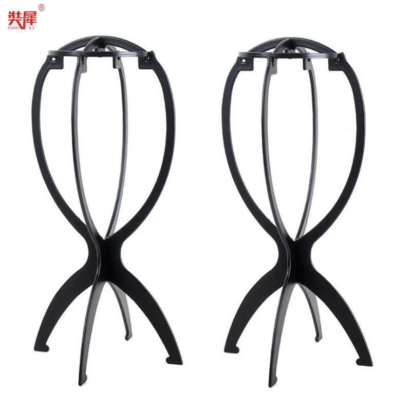 5PCS High Quality Wig Accessories Multi-Purpose Use Wig Holder Hat  Hair Black Clamp Flexible Bracket Plastic Wig Stand