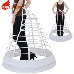 Costumebuy Gothic Vintage Ball Gown Dress Skirt Underskirt Cosplay Petticoat 18th Century Colonial Birdcage Bustle Pannier