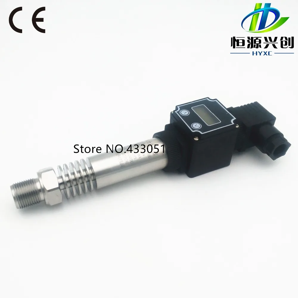 Pemancar/sensor tekanan suhu tinggi; Fungsi tampilan digital; Sinyal keluaran: 4-20mA/0-5V/0-10V/1-5V; Kisaran: -0,1-100Mpa