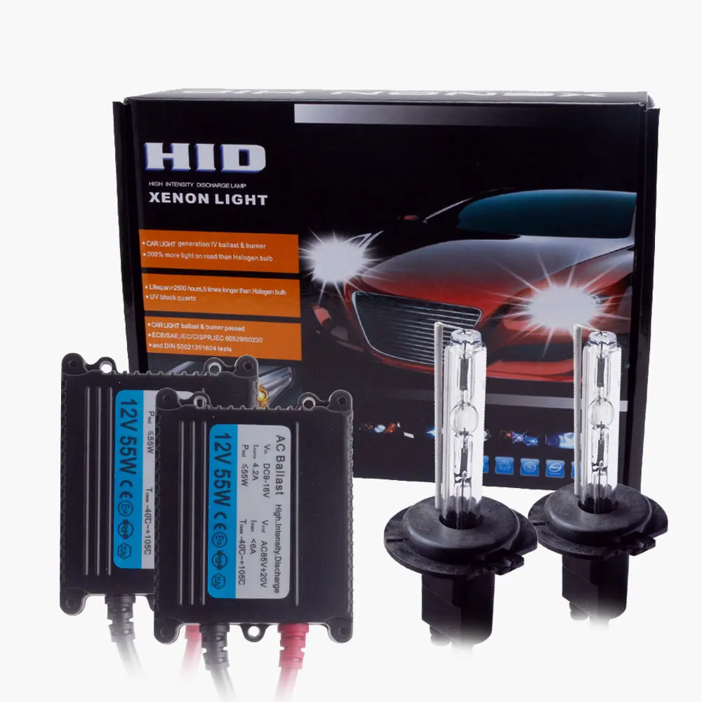 

Xenon H7 Hid Kit 55W H4 Bi-Xenon lapm H1 H3 H8 H9 H11 H27 HB3 HB4 H13 9005 9006 Car light source xenon 4300K 6000K 8000K