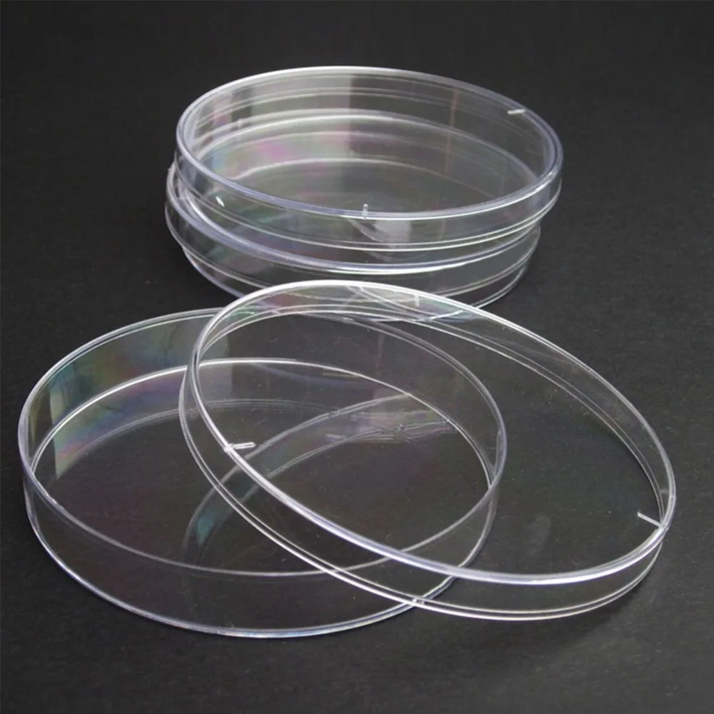 Analisi di laboratorio di Plastica Usa E Getta Polistirolo Petri Dishs 1-70mm, Sterile, 10 pz/pacco!