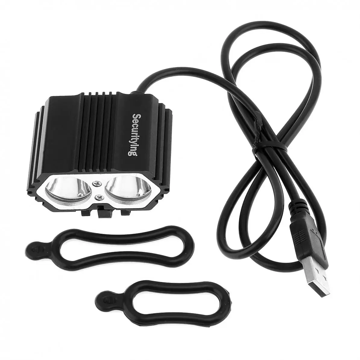 SecurityIng Outdoor 5V USB XM-L T6 X2 LED 4 Switch Modes Bicycle Head Light Cycling Front Lamp