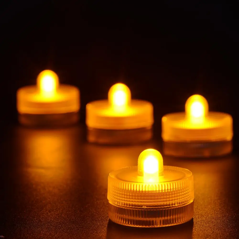 12pcs/set Free shpping! Small Water one bulb Submersible Led Floating Tea Light Battery Mini LED