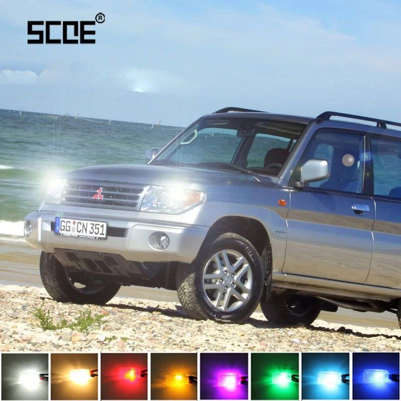 For Mitsubishi Pajero Pinin / New / 4(V80) SCOE 2 x Super Bright Front Clearance Front Side Marker Light Bulb Lamp Car Styling