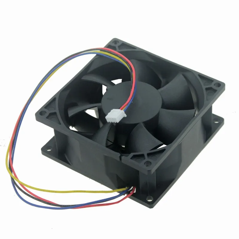1 Piece Gdstime 24V Dual Ball Bearing Big Airflow Four Wire 4 Pin 9cm DC Brushless Fan 92mm x 38mm Computer Cooling Fan 90x90mm