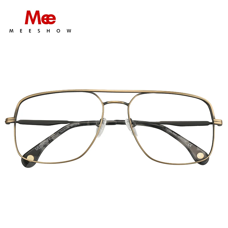 Titanium alloy glasses Men's glasses square ultrlight prescriptopn glasses preogressive large eyeglasses spectacle frame 1101A