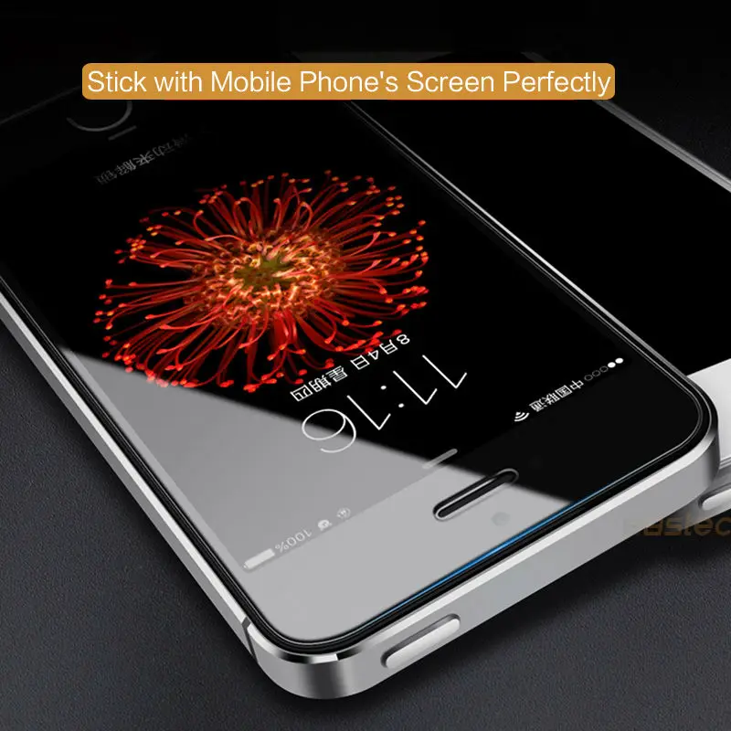 5Pcs Full Cover Tempered Glass for iPhone 12 Pro MAX 12 mini Protective glass screen protector film for iPhone 5 5S 5C SE 4 4S image 3