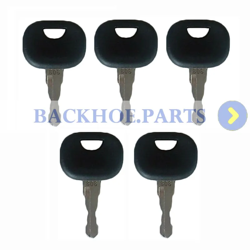 5PCS 606 Ignition Keys AT322699 ELI80-0111 for John Deere Track Loader 605C 655C 755C 950C 1050C