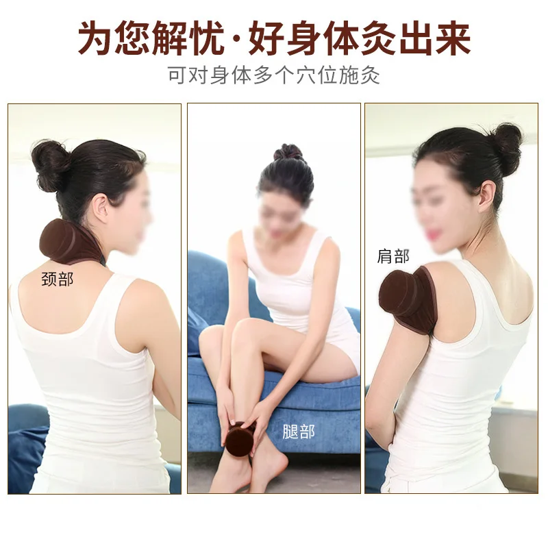 Moxibustion Moxibust Bag Tool Box Copper Warming Massager Therapy Treatment For Neck Leg Arm Massage Care Body Health