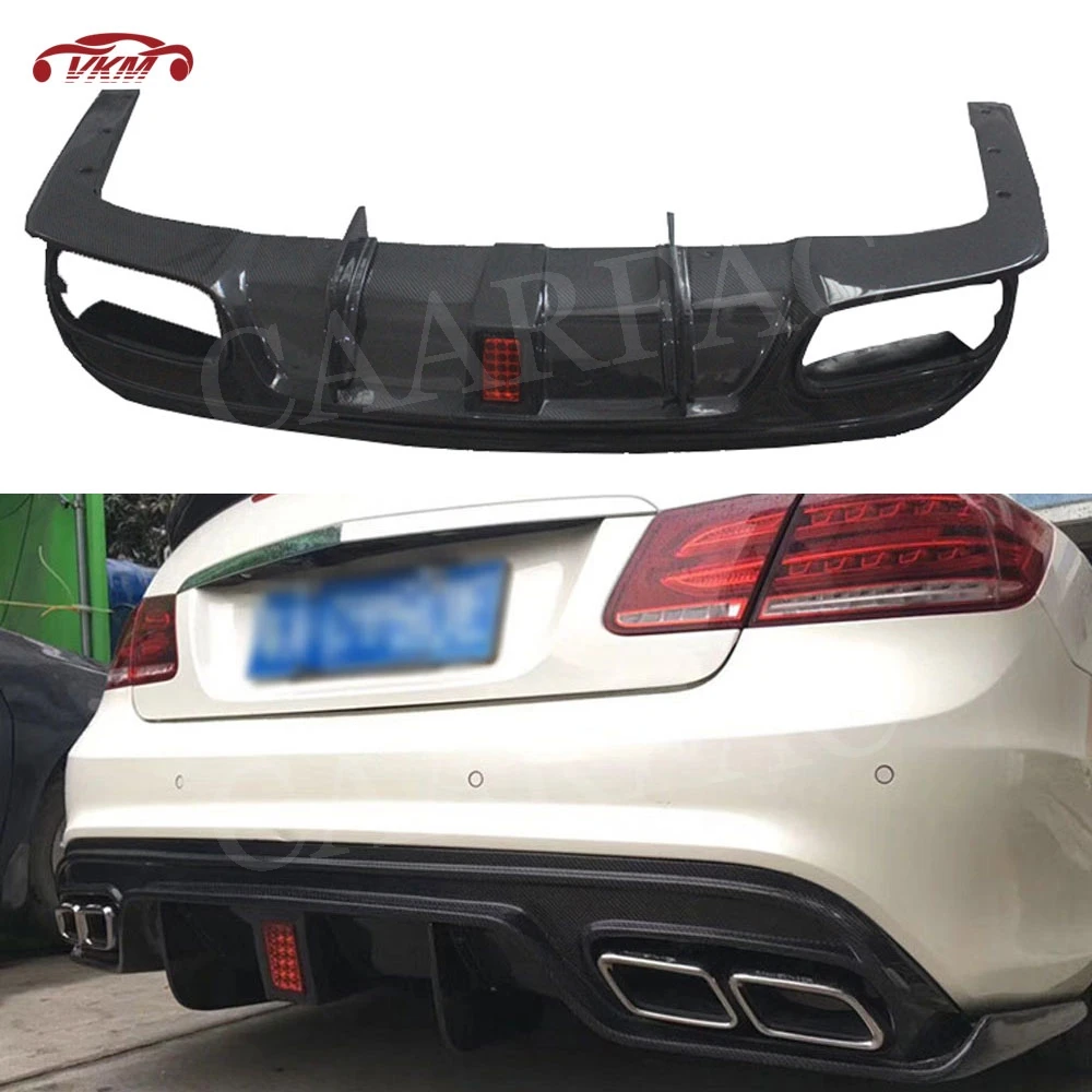 

Carbon Fiber Rear Diffuser Bumper Lip Guard LED Light for Mercedes Benz W207 C207 Coupe E200 E260 E300 2Door 2014-2016 Accessory