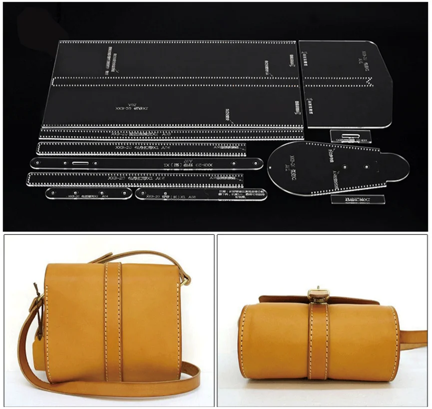 

XKB-20 Shoulder Bag Acrylic Template Acrylic Handbag Leather Pattern Durable Tools for DIY Sewing Making
