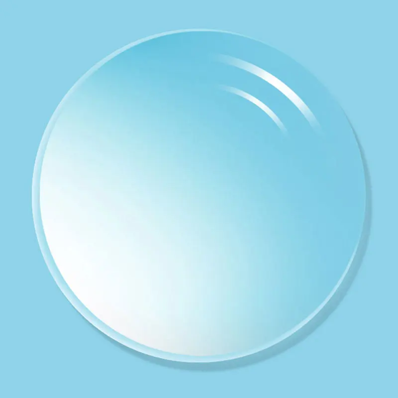 1.67 Anti-Blue Ray Single Vision Aspheric Optical Prescription Lenses UV400 Anti-Radiation and Anti-Reflective Coating Lens