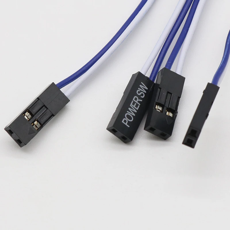 Promotion!Repair Parts PC Power Momentary Push Button Switch Connector Cable 4 Pcs