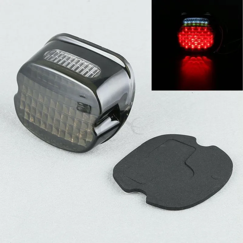 

Motorcycle License Plate Brake Tail Light for Harley Sportster Touring softail 1999-2017 FLHTC FLHTCU FLHTK Springer Smoke