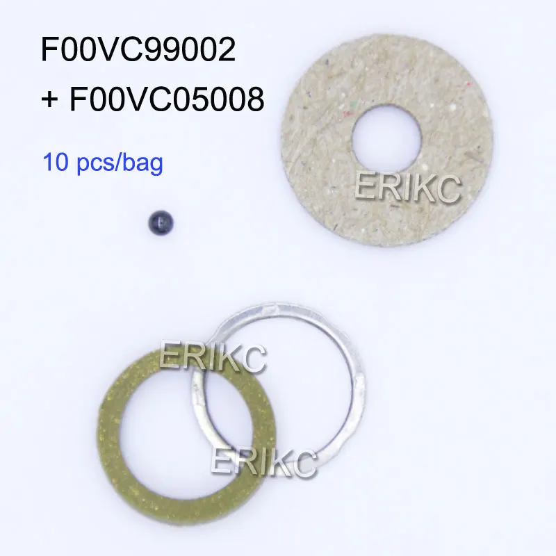 

ERIKC common rail diesel ceramic ball repair kit F00VC99002 F00VC05008 fuel injector sealing rings ball 1.34mm 10pcs/bag