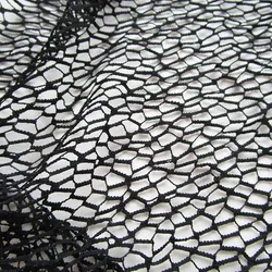 French Art Hollow Mesh Fabric Black Lace Breathable White Sexy Net Cloth for DIY Apparel Summer Fashion Casual Sewing