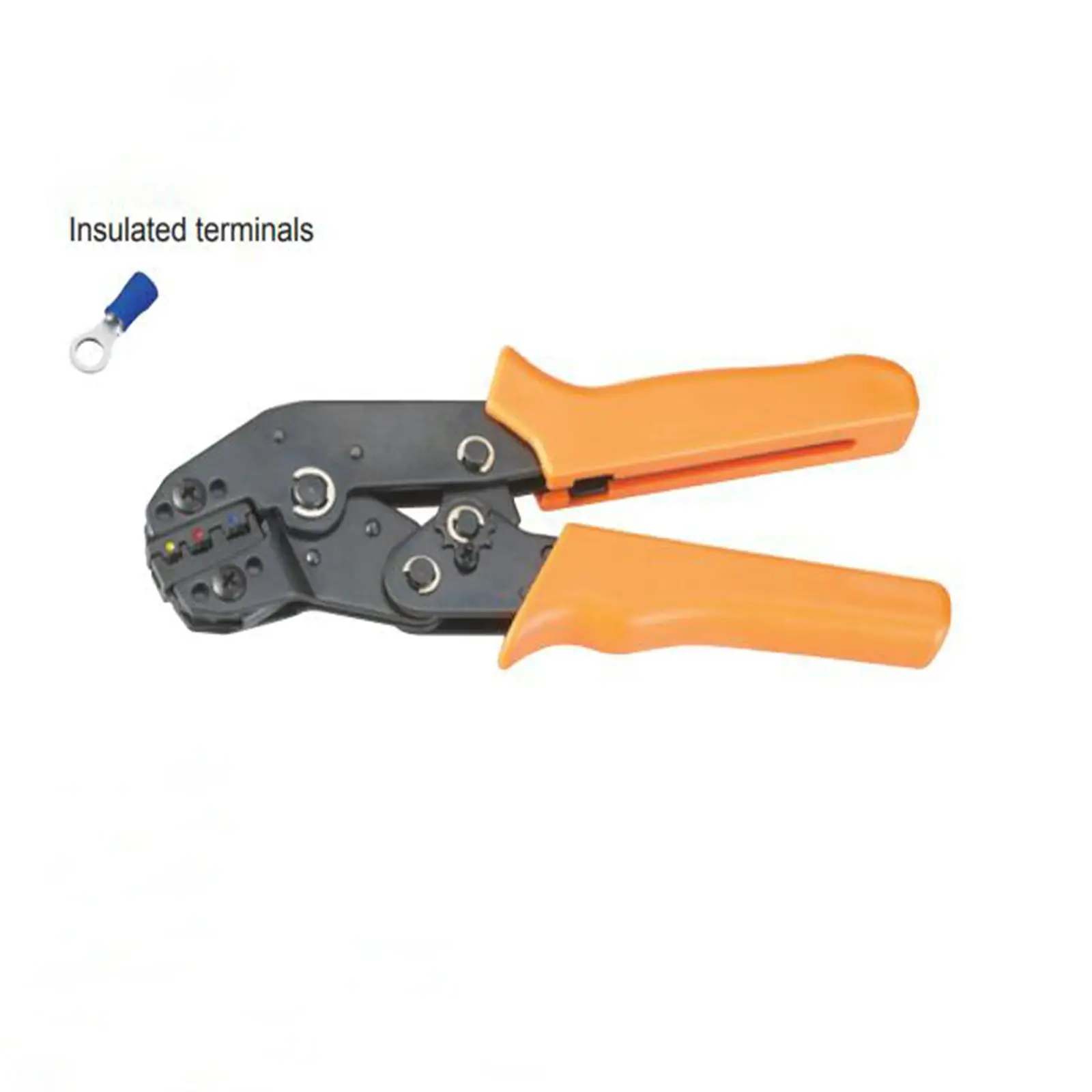 20-13AWG 0.5-2.5mm2 Mini European Type Insulated Terminals Ratchet Crimping Plier