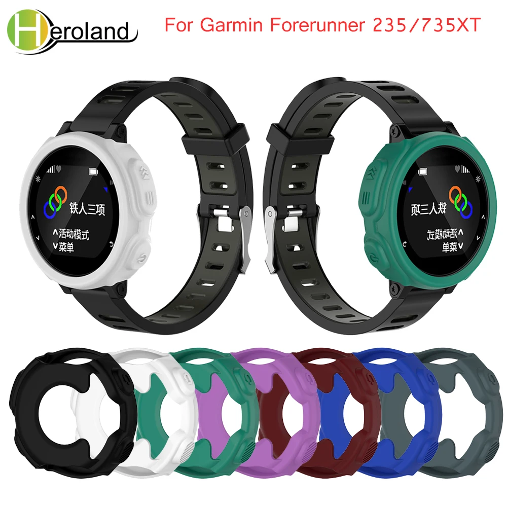 for Garmin Forerunner 235 735XT Sports Watch Protective case Light-weight Smart Protector Silicone Skin Protective Case Cover