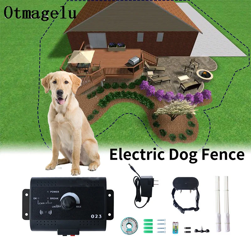 023 Safety Pet Dog Electric Fence With Waterproof Dog Electronic Training Collar Buried Electric Dog Fence Containment System