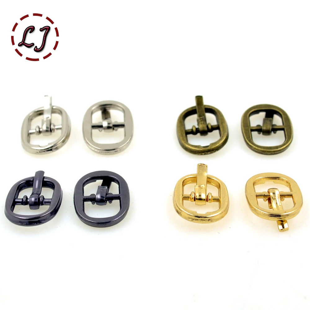 New arrive high quality 30pcs/lot silver black gold bronze 8mm alloy metal shoes bags Belt small Buckles DIY sew accessories