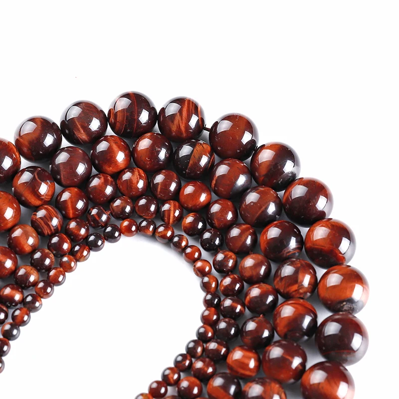 Natural Stone Beads Tiger Eye Round Loose Beads 4 6 8 10 12 14 16 18MM Fit DIY Bracelet Necklace Fashion Jewelry Making