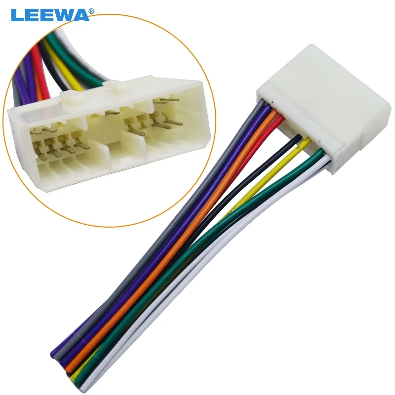 

LEEWA Car Audio Radio Stereo Wiring Harness Adapter For Daewoo/Actyon/Korando/Chevrolet Spark Install Aftermarket CD/DVD Stereo