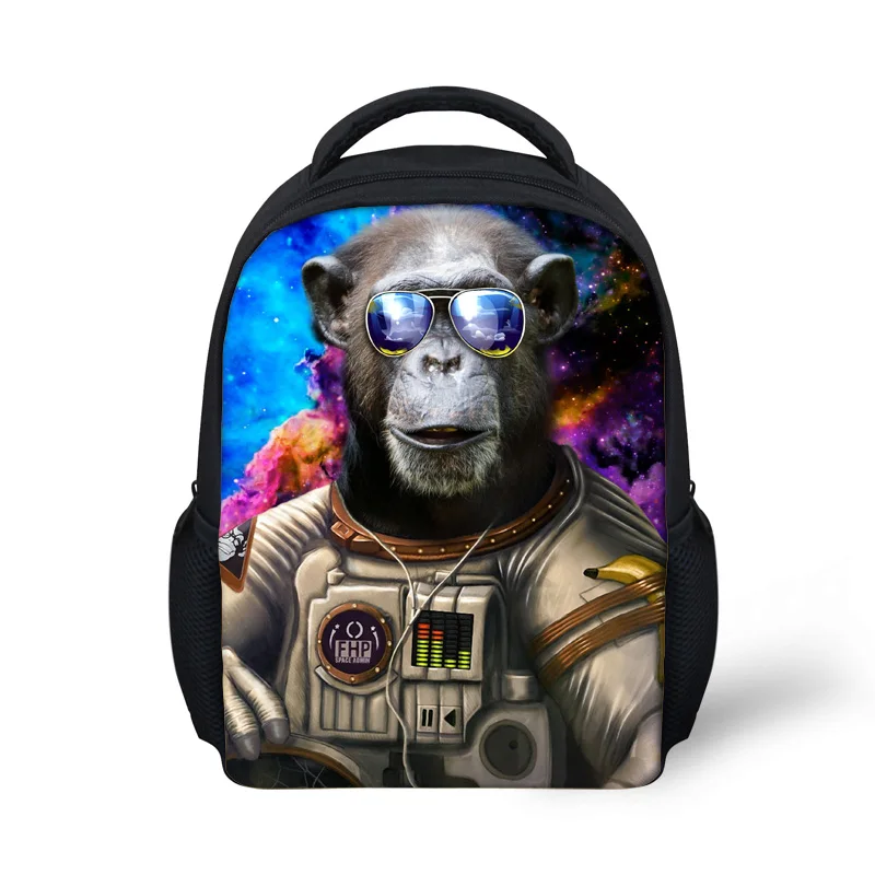 Small School Bags Girls Boys Cool Animal Sunglasses Print School Backpack Casual Satchels Mochila Escolar Kindergarten Kids Bag