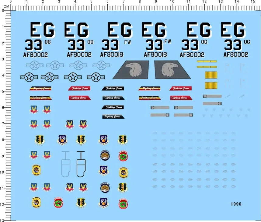 Detail Up 1/48 USAF US Air Force F-15 Eagle F-15A F-15C Fighter Model kit Decal