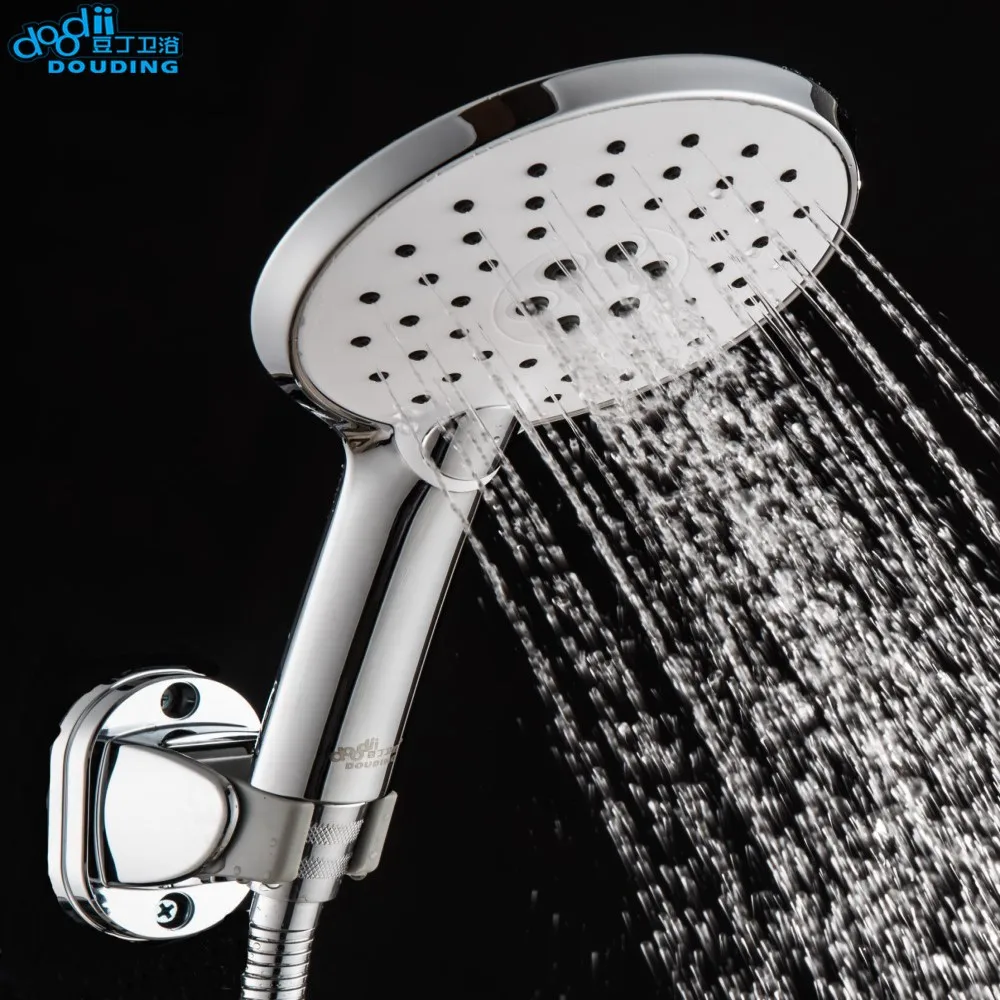 DooDii Shower Head Water Saving high Pressurized ABS With Chrome Handheld Shower  Bathroom Water Booster Shower Room head