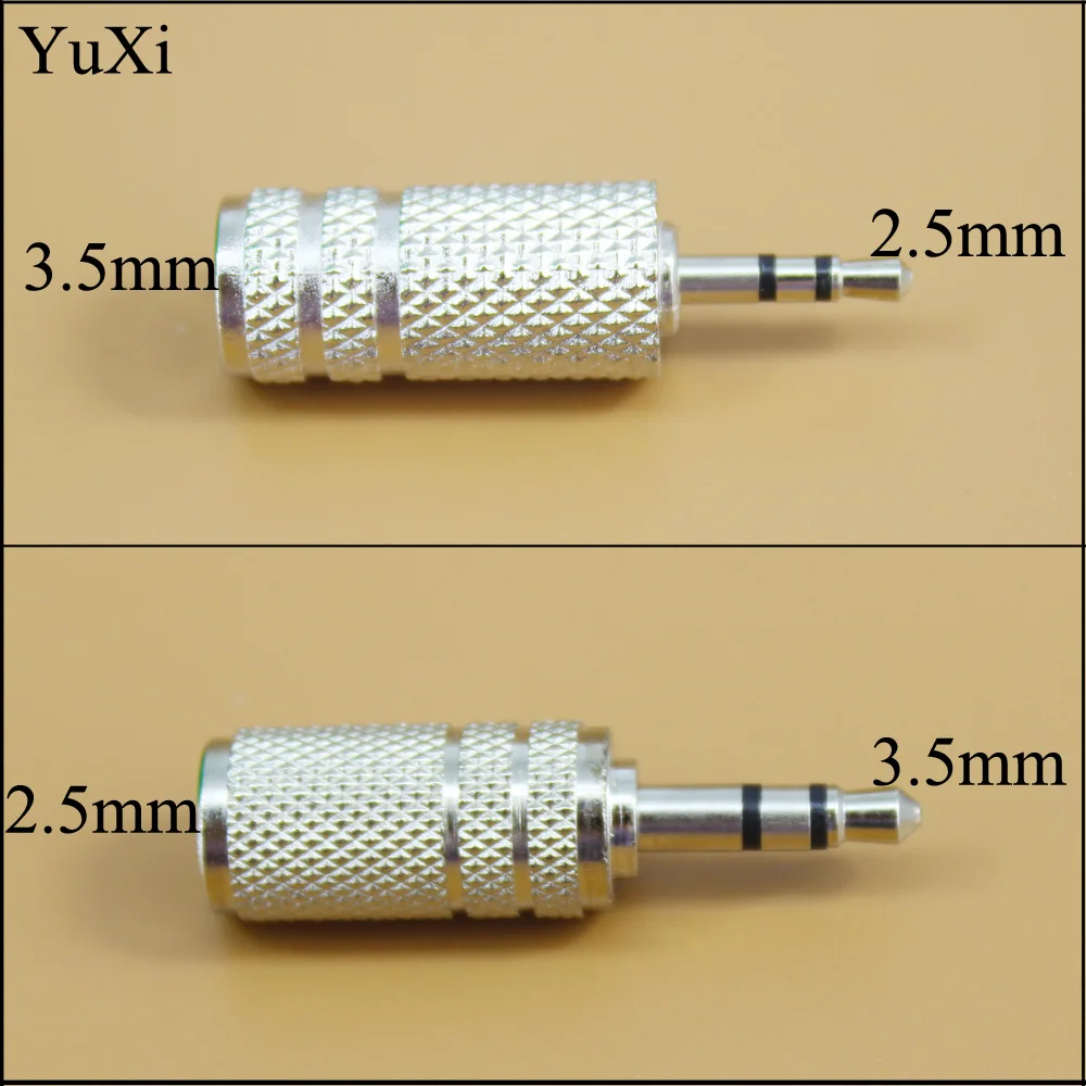Аудио-стерео-переходник-yuxi-25-мм-штекер-35-мм-гнездо-35-мм-штекер-25-мм-гнездо