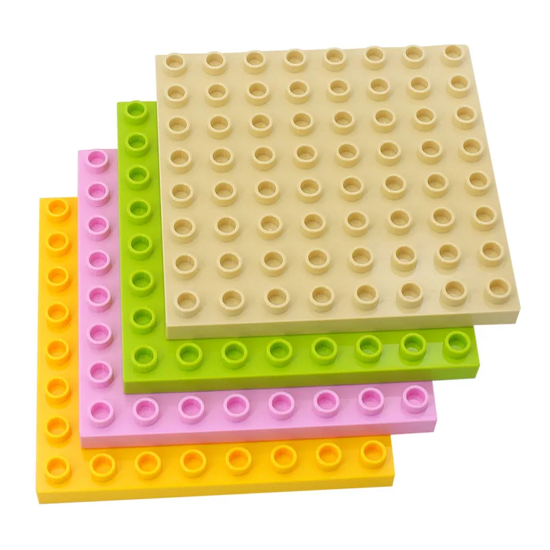 Big Building Blocks Compatible Big Size Brick Kids DIY Toys ABS Plastic Building Toys Blocks Parts 8x8 Educational Learning