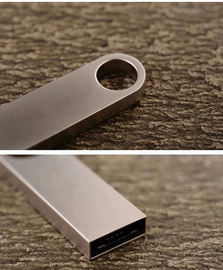 Novo pen drive usb à prova d'água, metal aço 32gb 16gb 8gb 4gb 64gb presente