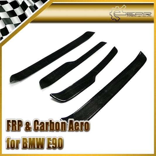 

Car Accessories For BMW E90 Carbon Fiber Door Sill Step Panel 4pcs Glossy Fibre Door Strip Cover Auto Racing Body Kit Trim