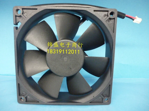 original  90*90*25 12V 0.27A D90SH-12 2 wire chassis fan