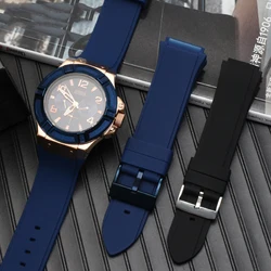 Male Silicone Watch Belt Replaces for GUESS Gayles  W0247G3  W0040G3  W0040G7 Convex watch strap 22mm  rubber  man's  watchband