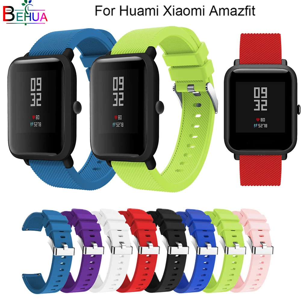 

20mm sport silicone watch band strap For Huami xiaomi Amazfit youth Bit smart watch For Samsung S2 replacement 20mm watchband