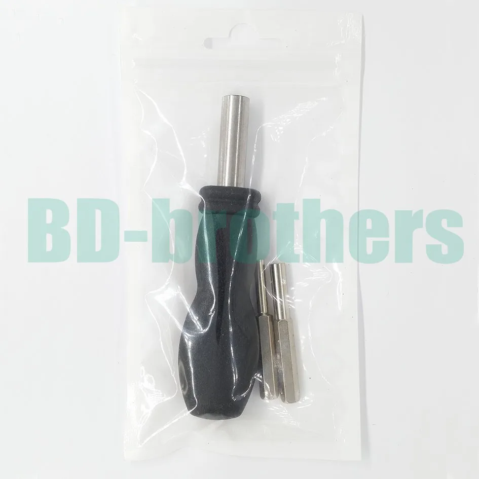 3.8mm 4.5 mm Security Screwdriver Bit and  Black Magnetic Extend Handle Allen Key For Game Console 100set/lot.