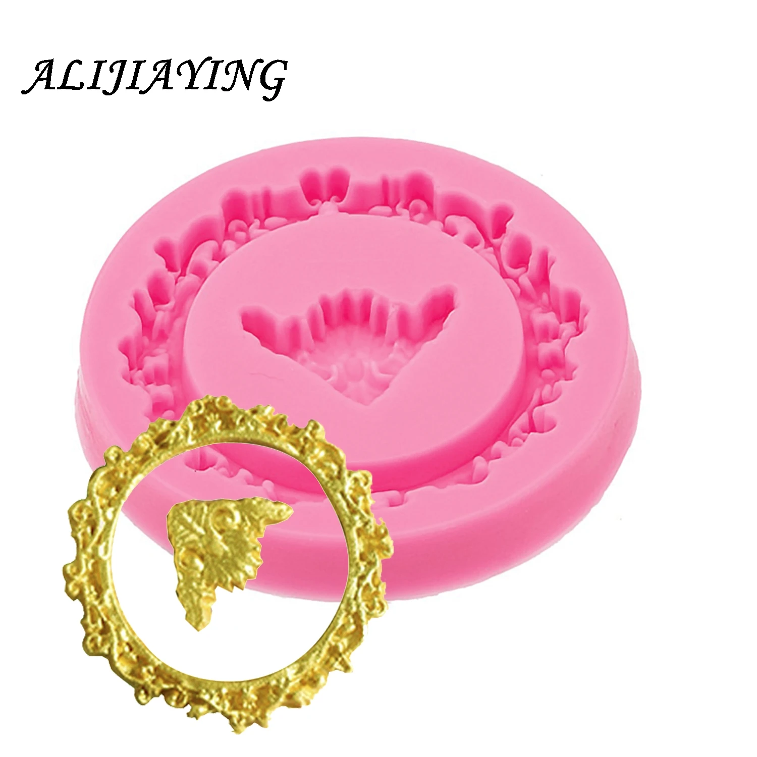 1Pcs Sugarcraft Frame silicone mold fondant mold cake decorating tools chocolate gumpaste mold Cake Border Mould D0532