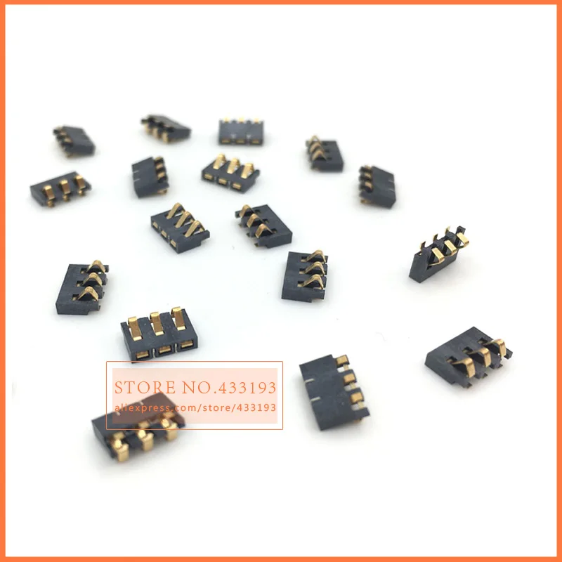 5PCS New 3Pin Inner Battery Connector Holder Clip Contact replacement for mobile phones common use high quality image 4