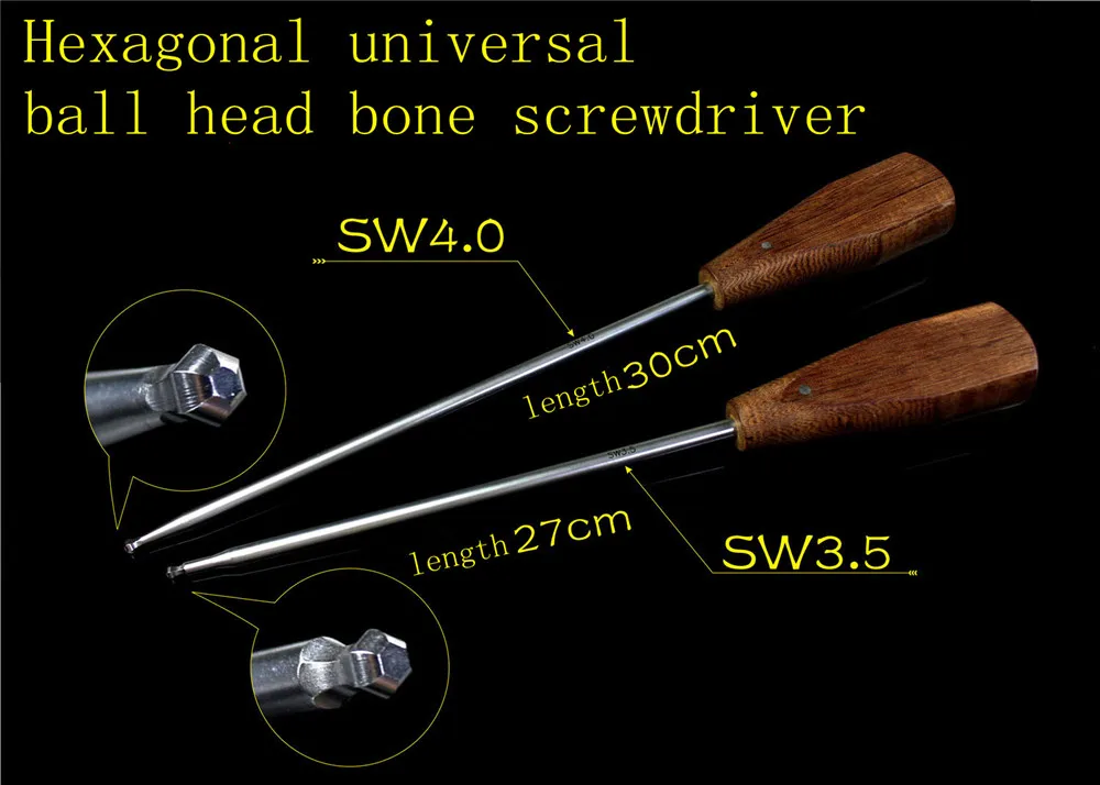 medical orthopedic surgical instrument Hexagon Universal ball head bone screwdriver Pelvic joint Intramedullary nail Extractor